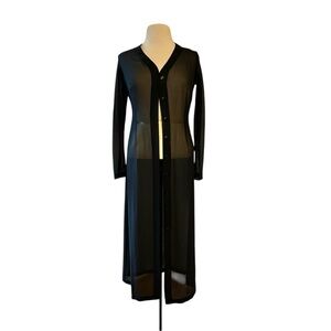 Express Black Long Sheer Jacket